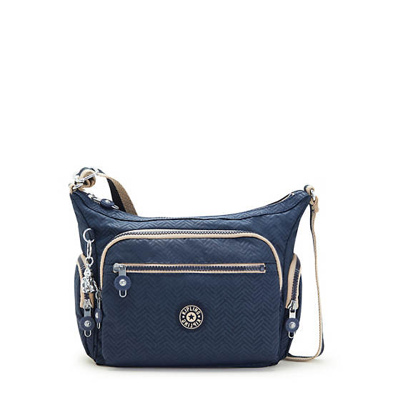 Torba Crossbody Kipling Gabbie Small Printed Niebieskie | PL 2067AH